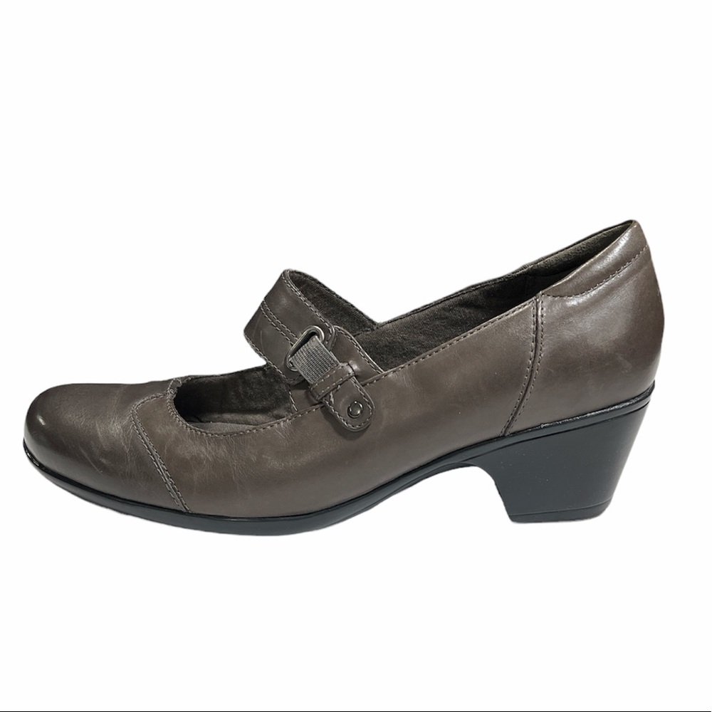 Clarks Leather Slip-on Mary Janes - Ingalls Siene  10W  0481 - Picture 8 of 15